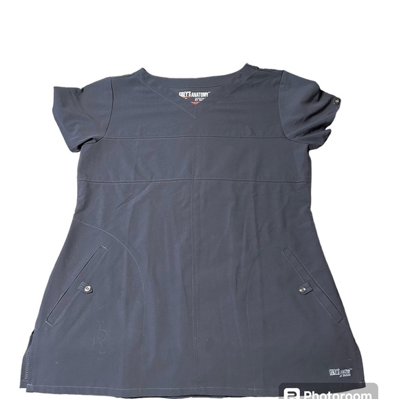 Slate Gray Grey’s Anatomy Scrub Top - Picture 4 of 10